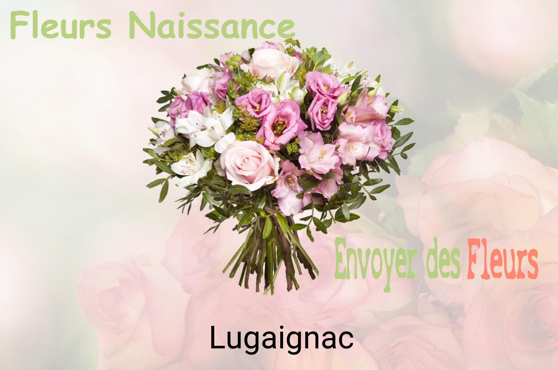 Bouquet de fleurs de naissance livré à Lugaignac